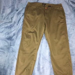 H&M green skinny pants size 12